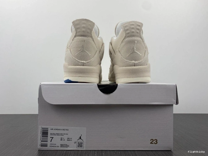 Jordan Retro Blank (W) 4 DQ4909-100 Canvas 1019